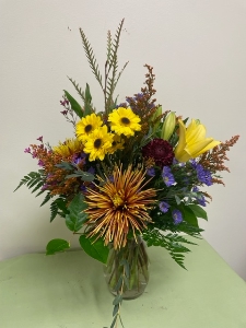 Fall colors variety vases